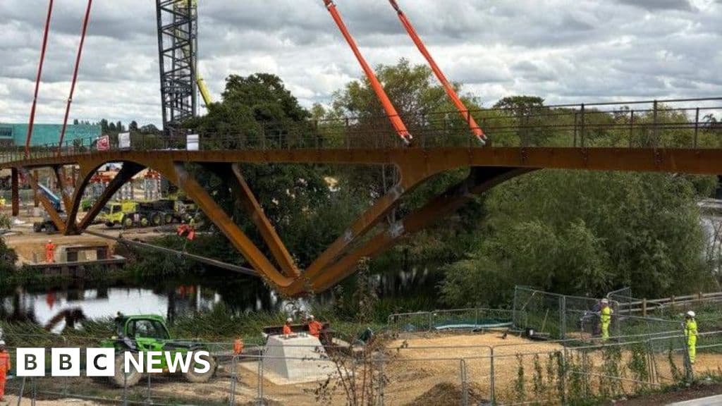 Bridge installed over River Avon