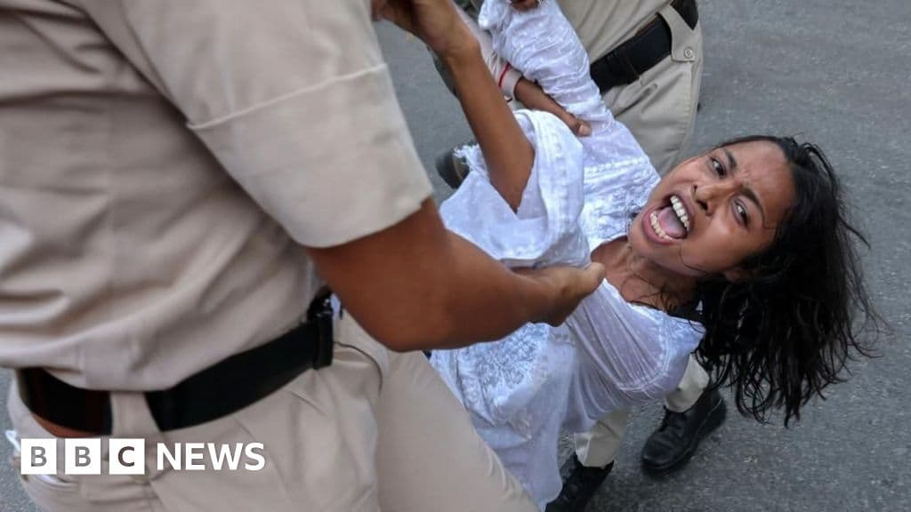 Indian police accused of harassment during protests