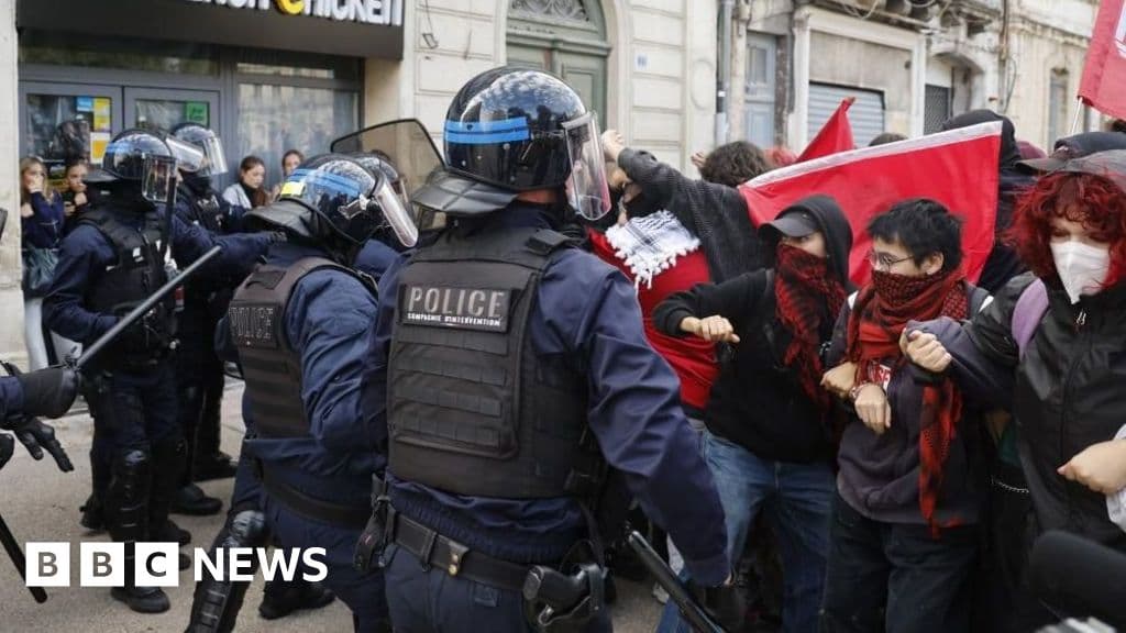 France education protests turn violent