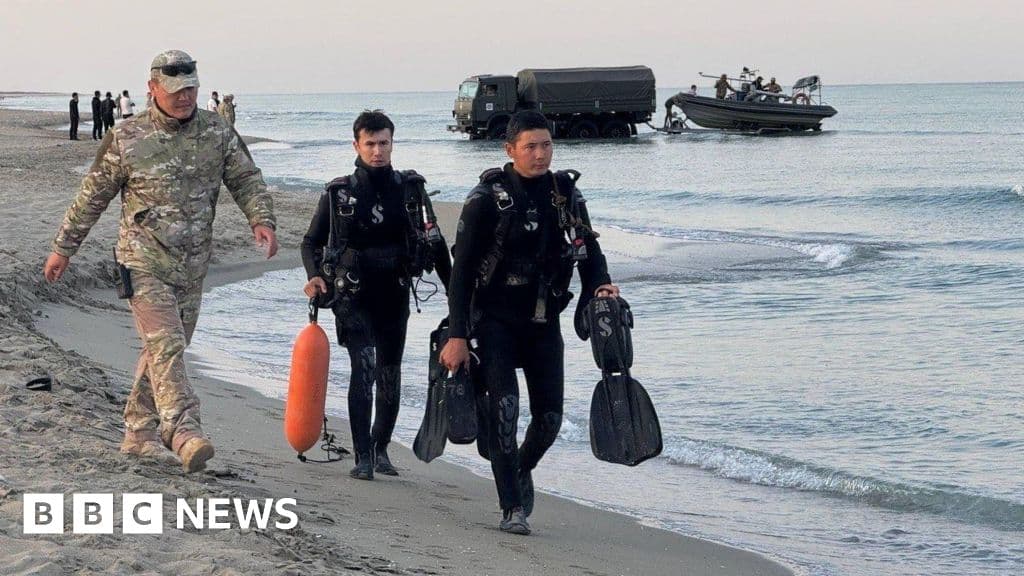 Kazakh officials detained after 14 troops lost at sea