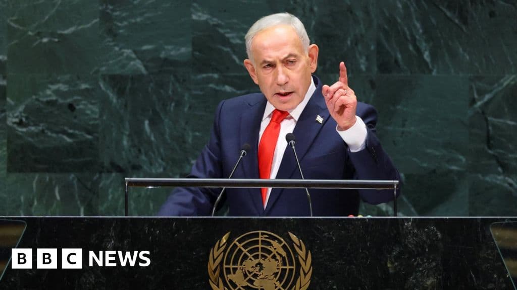 Netanyahu defends Israel military at UN