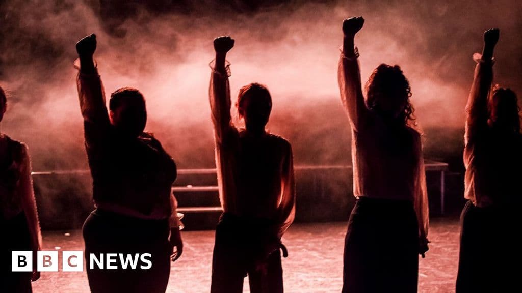 Cambridge all-women fire brigade performs musical songs