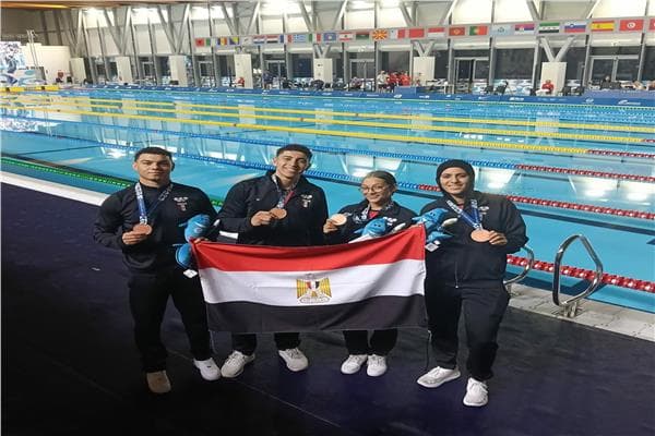 مصر تحصل على برونزية في السباحة بالزعانف في دورة البحر المتوسط