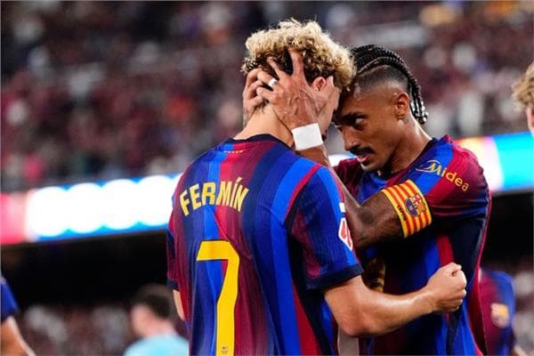 برشلونة يتصدر بلباو في الشوط الأول