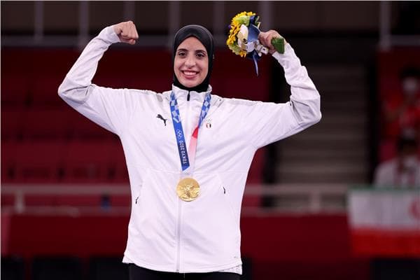 فريال أشرف تفوز بذهبية الكاراتيه في البحر المتوسط