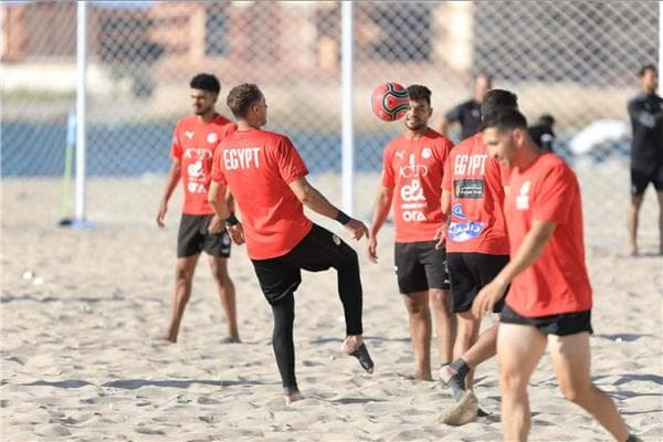 منتخب الشاطئية يختتم استعداداته لمباراة موريشيوس
