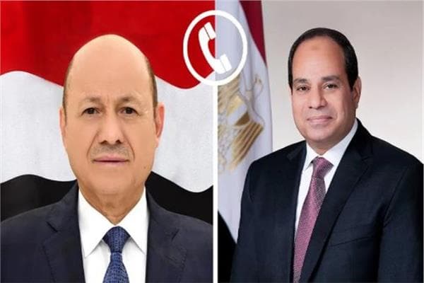 السيسي يتلقى اتصالًا من العليمي حول التطورات