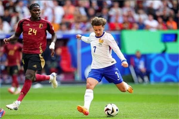 مباراة قوية بين بلجيكا وفرنسا