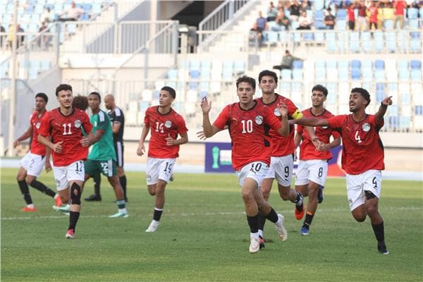 فرحة لاعبي مصر بعد التأهل لأمم أفريقيا