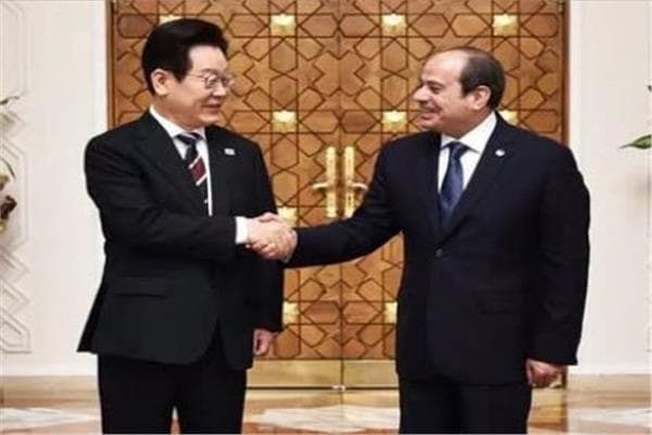 السيسي: التعاون المصري الكوري يدعم التنمية والأمن