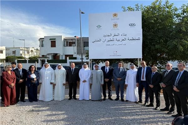 الحفني يطلق مشروع مقر الطيران العربي من الرباط