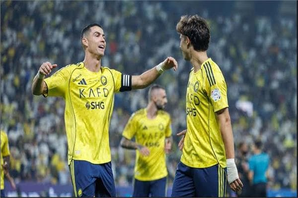 رونالدو مع النصر أمام نيفتشي في دوري الأبطال