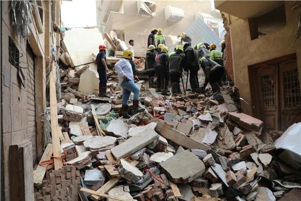 لجنة هندسية لتقييم أضرار المباني في حدائق القبة