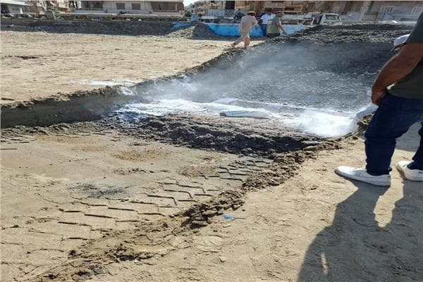دفن دولفين نافق برأس البر وفق معايير بيئية