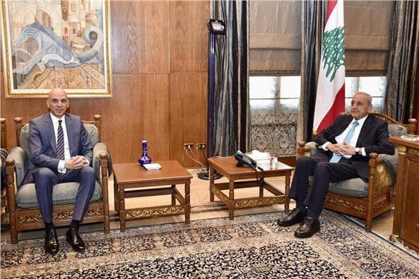 مصر تؤكد دعمها للبنان في محادثات بين تميم خلاف ونبيه بري