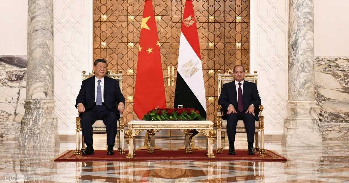 مصر والصين تتفق على خمس شراكات استراتيجية