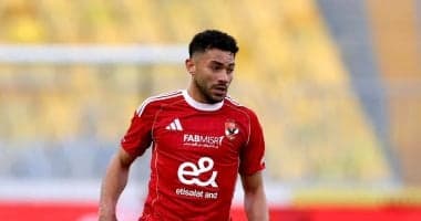 ياسر إبراهيم يسجل هدف الفوز للأهلى أمام سموحة