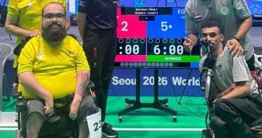 عبد الرحمن سعد يحقق أول فوز للفراعنة في بطول العالم للبوتشيا