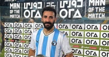 مهند لاشين يفوز بجائزة أفضل لاعب في المباراة