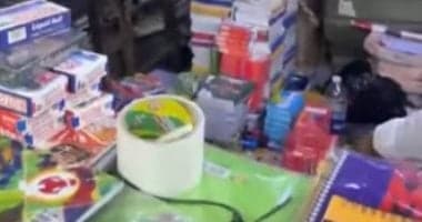 تزايد الطلب على مستلزمات المدارس في الفجالة