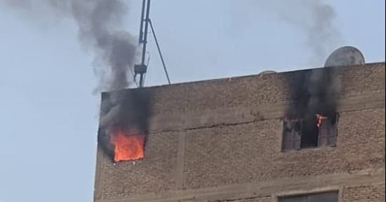 حريق بشقة في السلام بدون إصابات