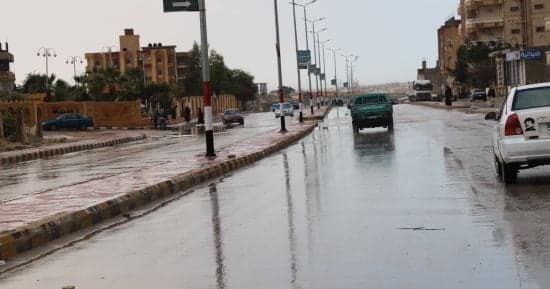 الأرصاد تحدد مناطق سقوط الأمطار بالقاهرة