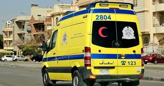 أربعة مصابين بحادث في الفيوم