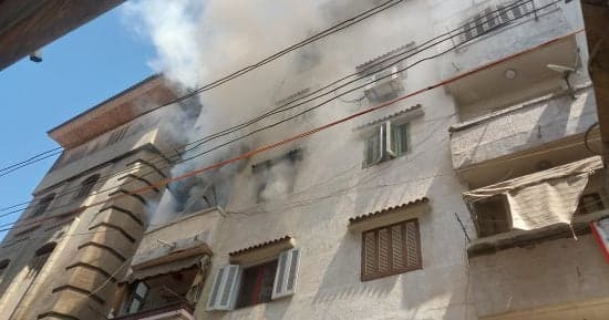 إخماد حريق بشقة في الوراق