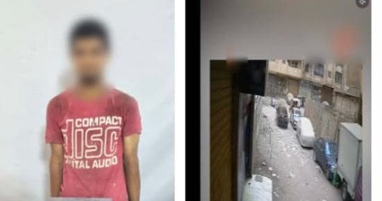 ضبط سارق بطارية سيارة بالسلام