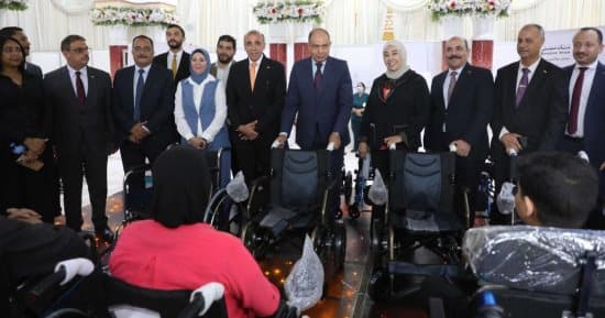 محافظ المنيا يطلق قافلة مصر الخير الطبية للأشخاص ذوي الإعاقة