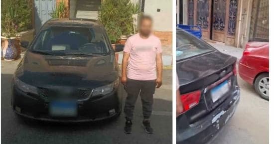 الداخلية توقف سائق سيارة عطل المرور بالبحيرة