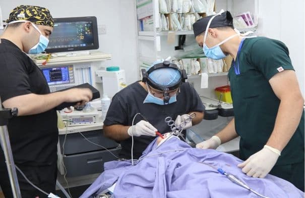 Jordanian Field Hospital in Nablus 12 Performs Surgery