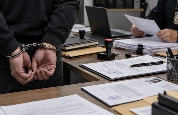 Detained for forgery, 130,000 dinar impact