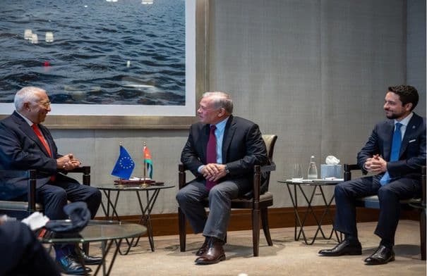King Meets European Council President at UN