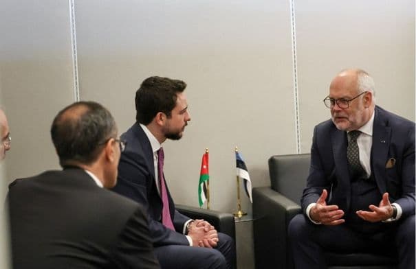 Crown Prince Meets Estonian President at UN