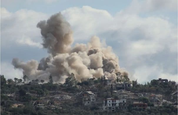 Hezbollah targets in counter-strike