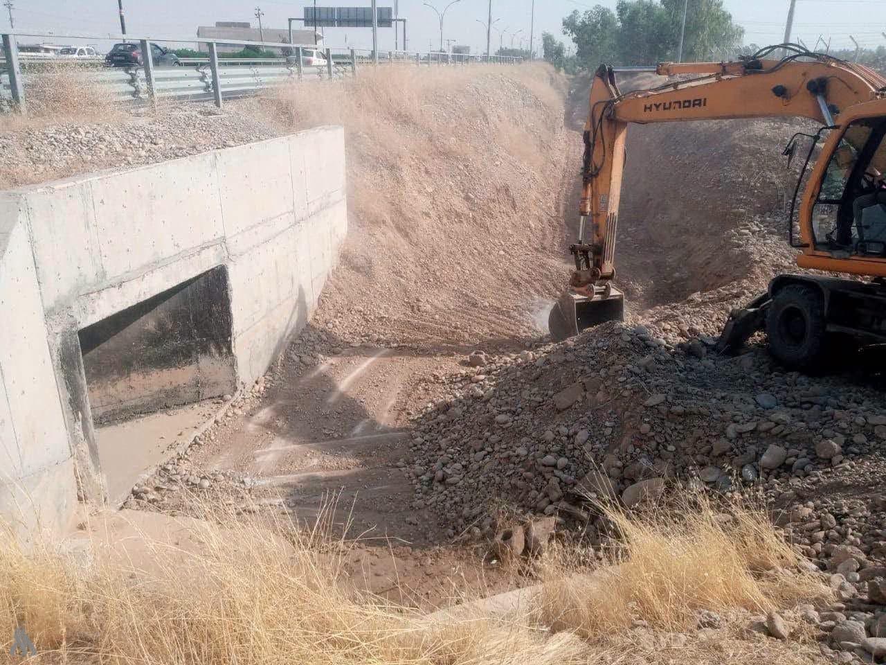 Erbil Municipality Starts Waterway Cleaning Campaign
