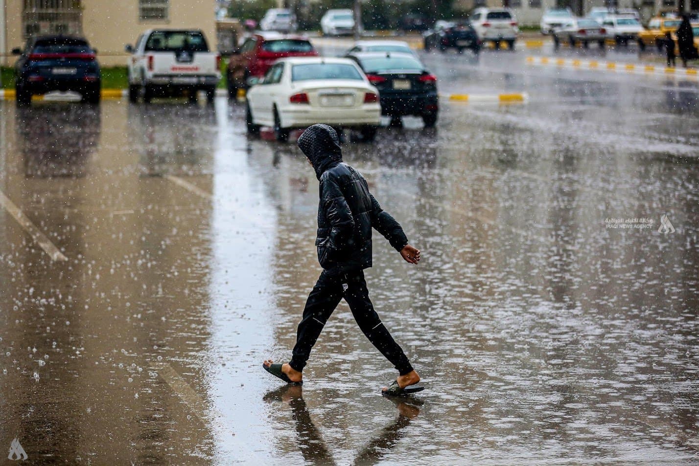 Temperature Drop with Rain in North