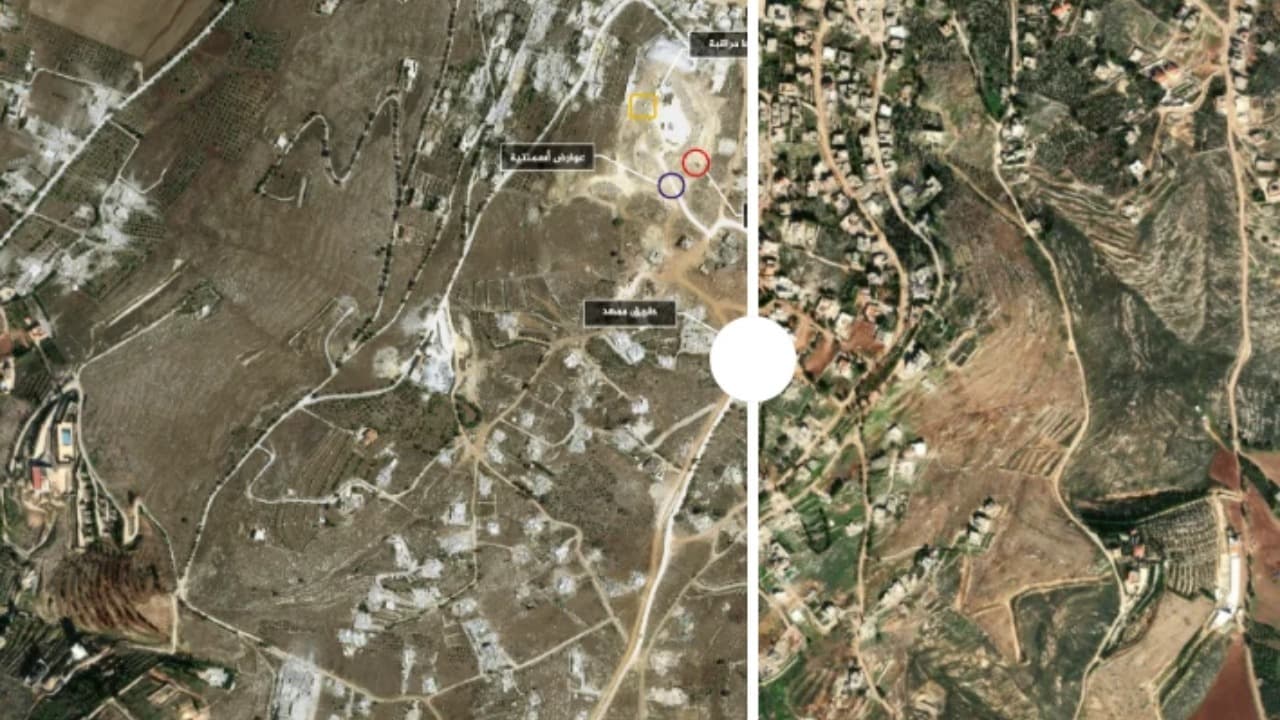 Satellite images show Israeli outpost at Khiyam prison