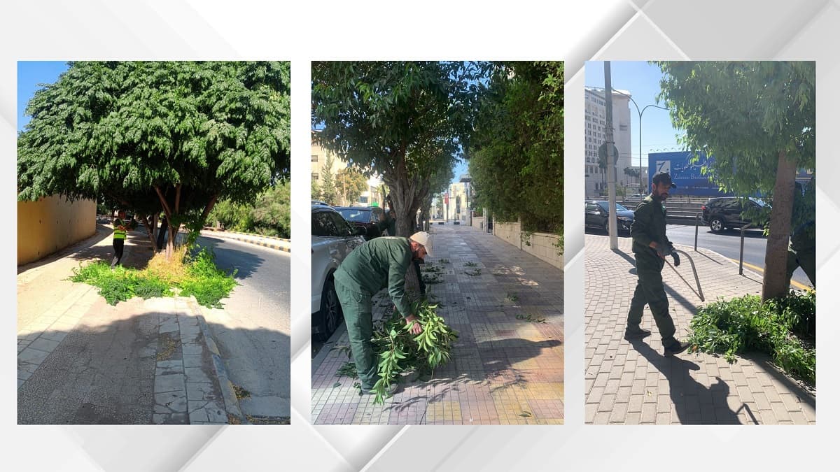 Amman Municipality upgrades sidewalks for pedestrian safety