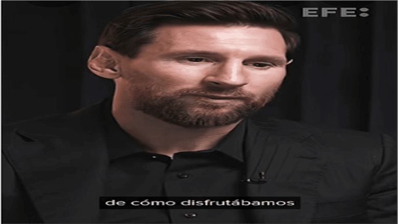 ميسي يرسل رسالة وداع مؤثرة