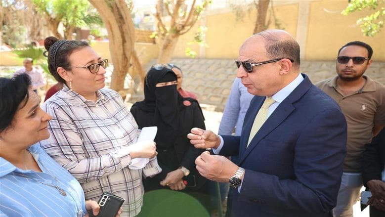 محافظ المنيا يفتتح توسعات مدرسة طه حسين