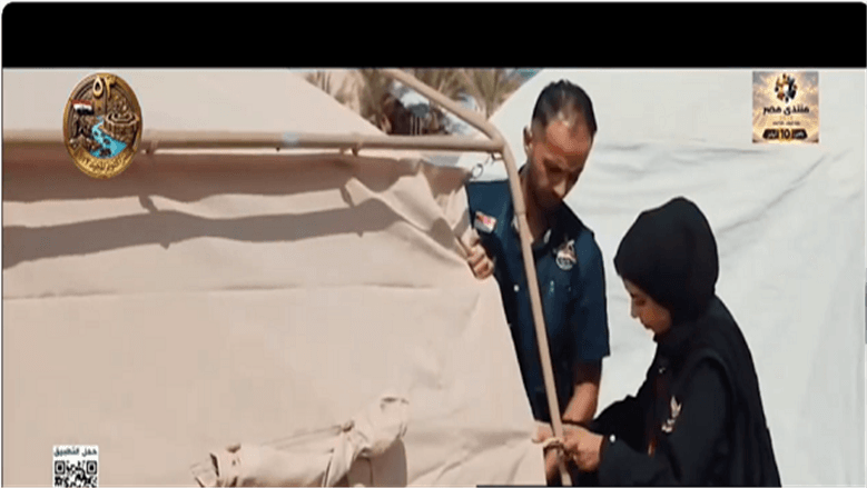اللجنة المصرية توفر خيام لغزة قبل الشتاء