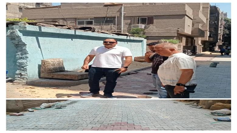 تطوير شارع الفتح وإزالة كشك بجنوب الجيزة