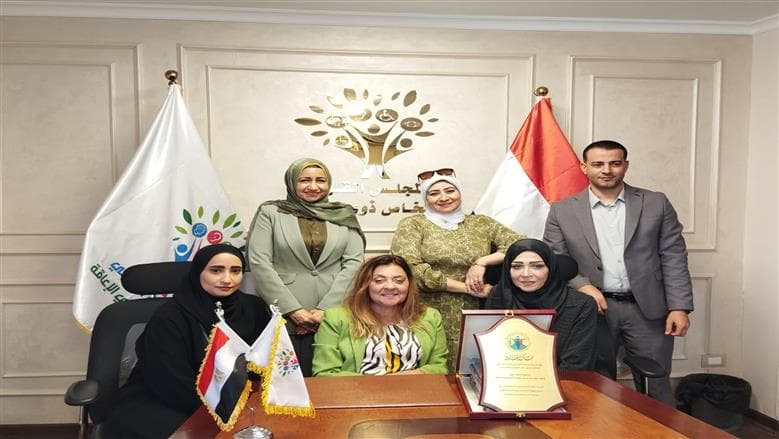 القومي لذوي الإعاقة يناقش التعاون مع مركز الدوحة لأصحاب الهمم
