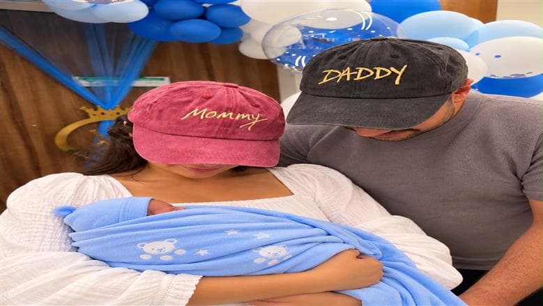 حاتم صلاح يعلن ولادة ابنه الأول
