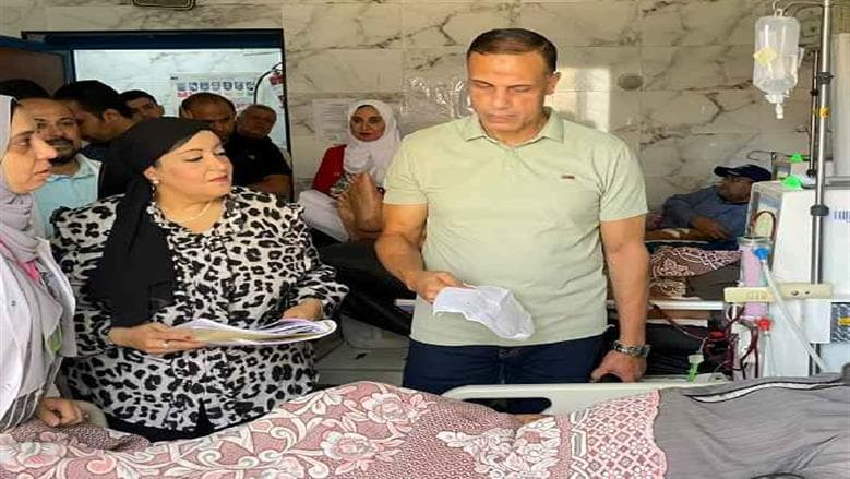 نائب محافظ الغربية يراجــع خدمة مستشفى أبيـار