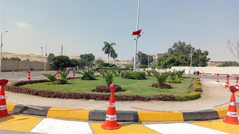 تحضيرات محيط المتحف لاستقبال الرئيس الصيني