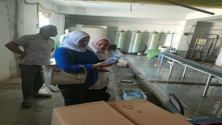 صحة الغربية تتلف منشأة مياه غير آمنة بكفر الزيات
