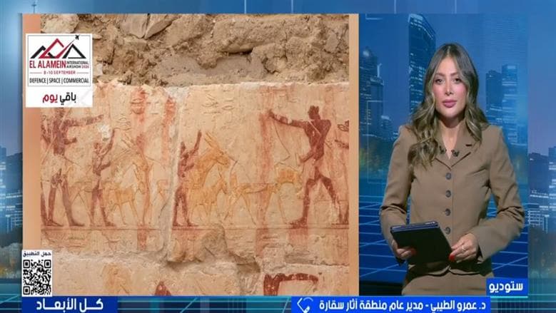 مدير سقارة يعلن عن مقبرة من الأسرة الخامسة